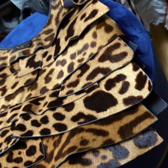 YSL St Tropez Leopard Print Pony Hair Hobo - Picture 4 of 10